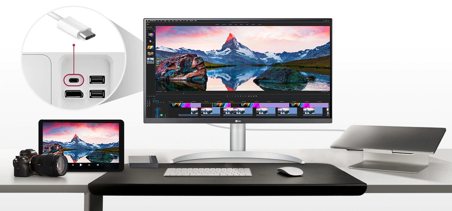 LG 27UP850-W usb